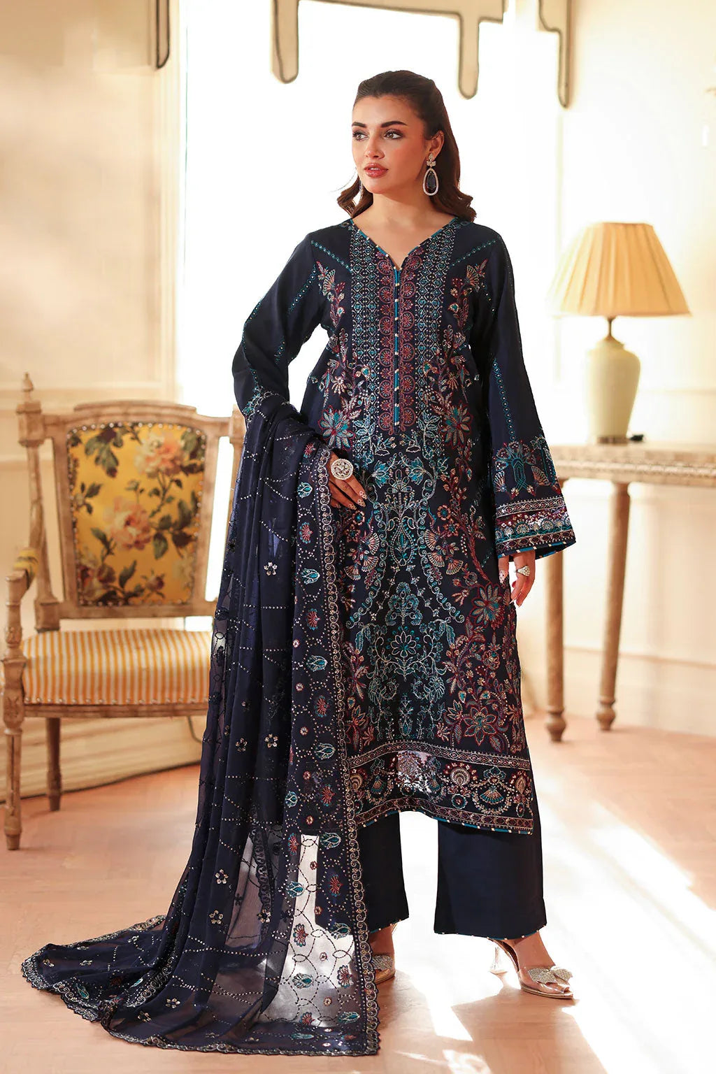 Ramsha | Aangan Luxury Raw silk | AA-201 - Rang-e-Khaas