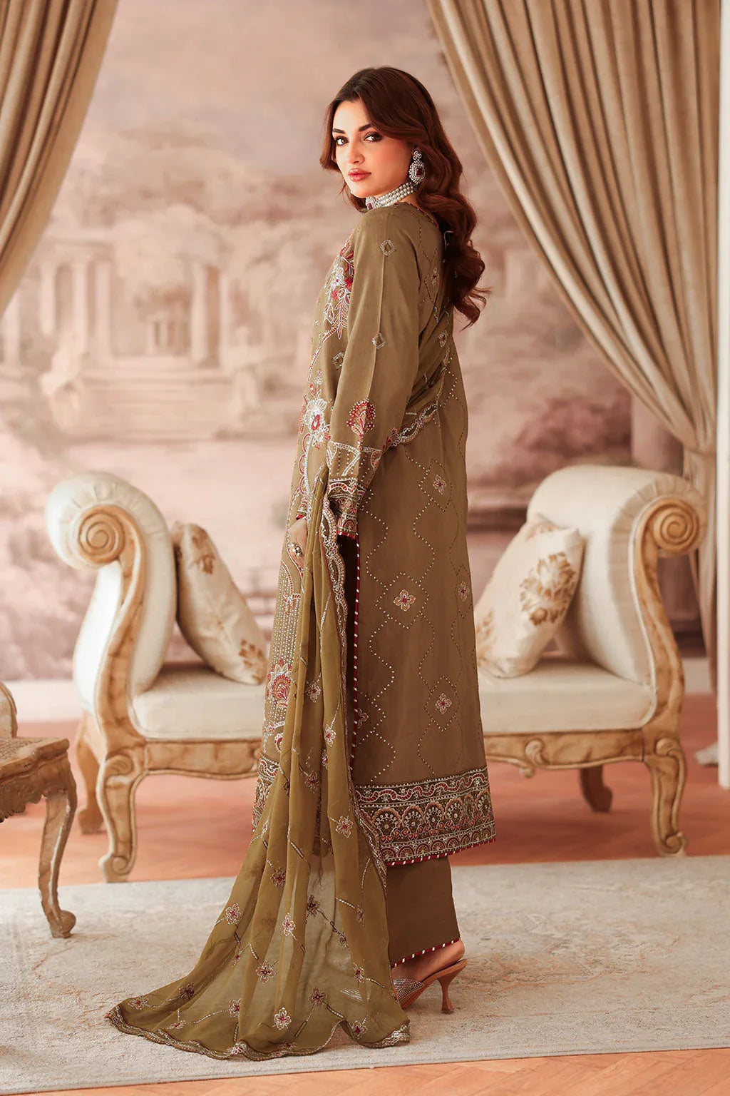 Ramsha | Aangan Luxury Raw silk | AA-210 - Rang-e-Khaas