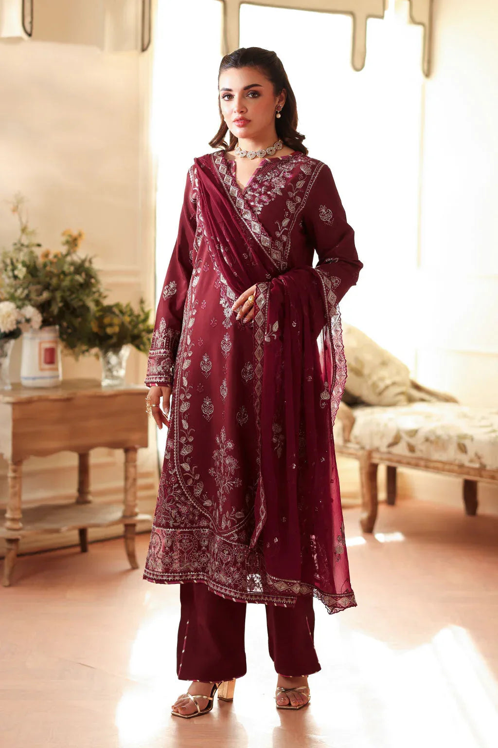 Ramsha | Aangan Luxury Raw silk | AA-203 - Rang-e-Khaas
