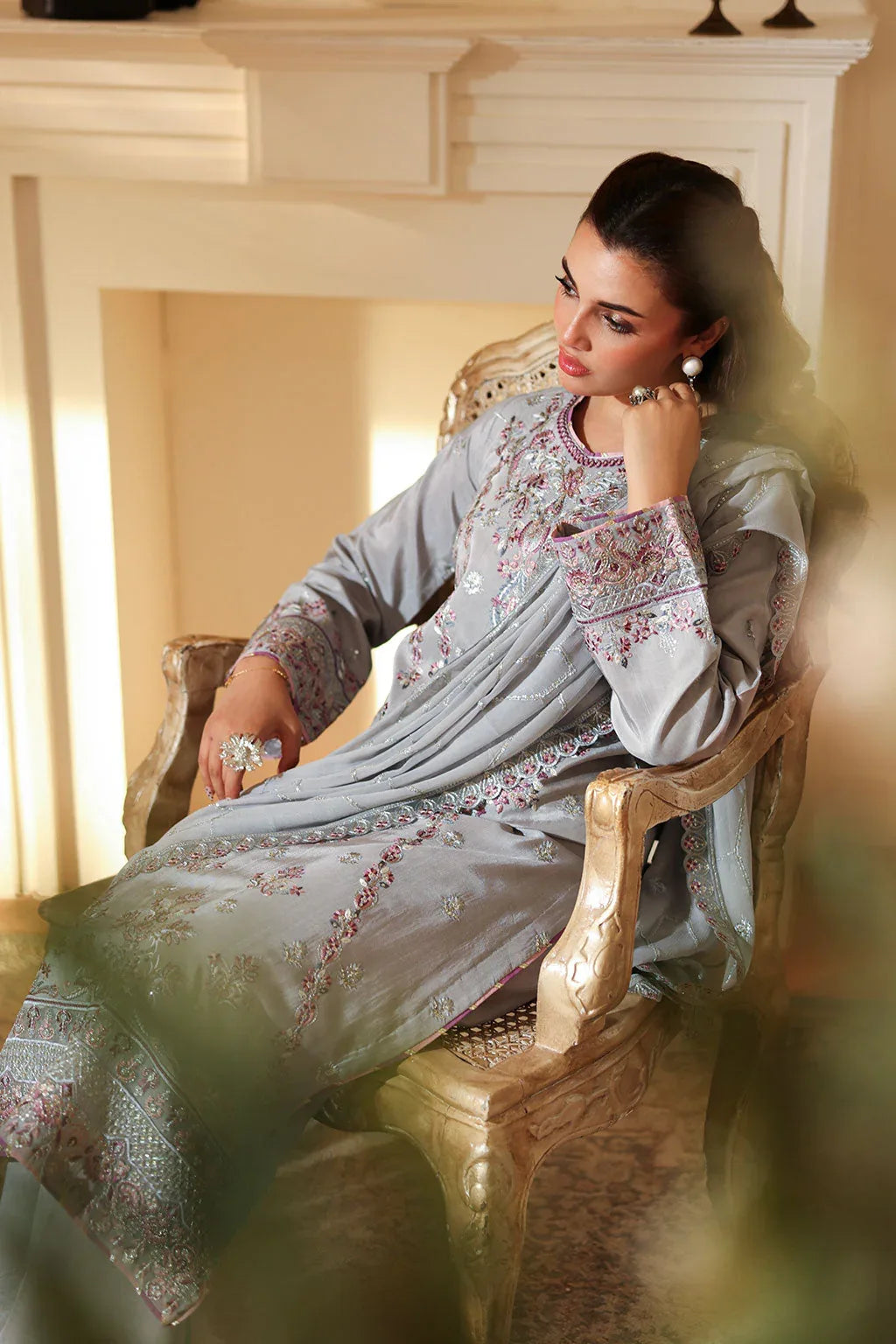 Ramsha | Aangan Luxury Raw silk | AA-209 - Rang-e-Khaas