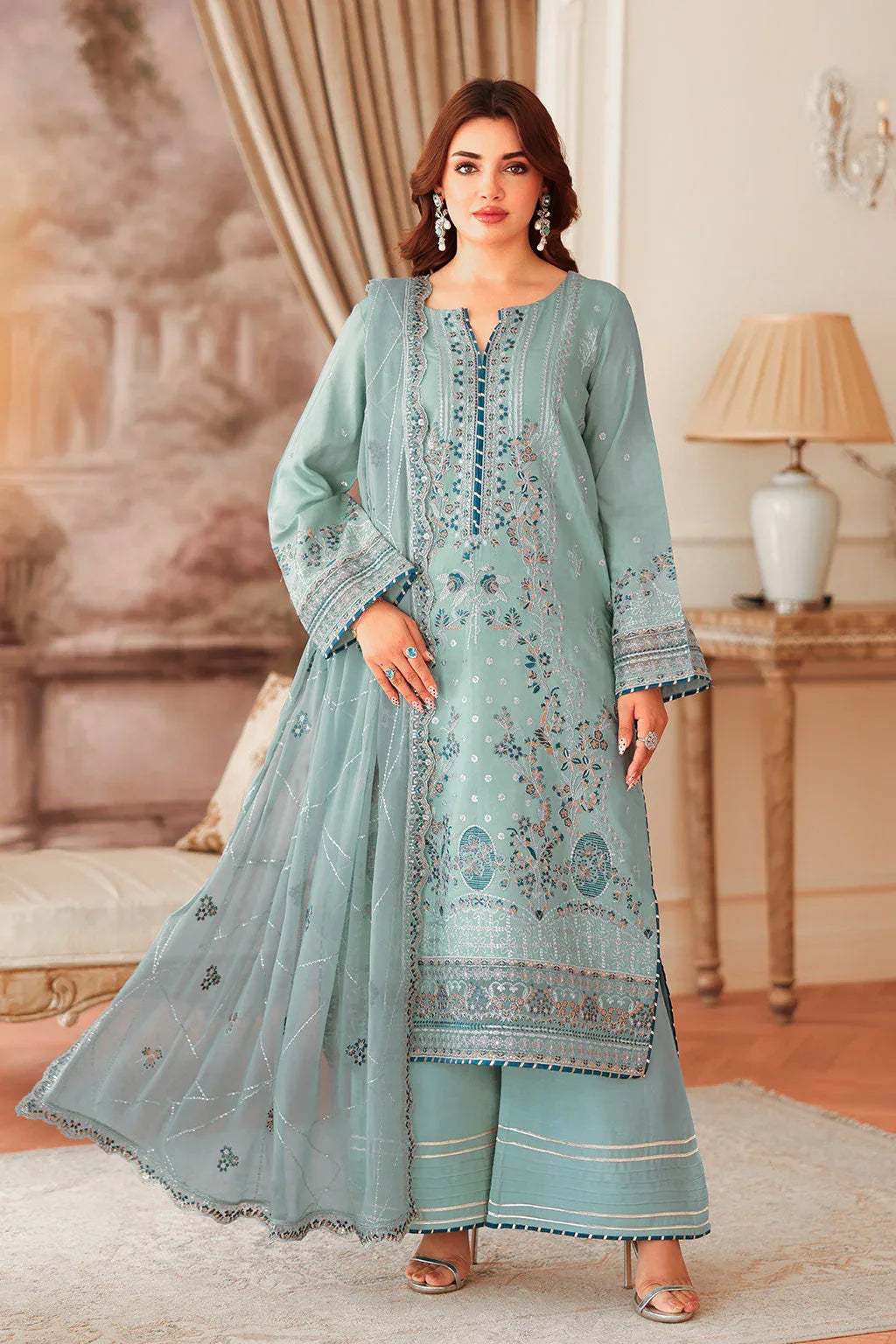 Ramsha | Aangan Luxury Raw silk | AA-204 - Rang-e-Khaas