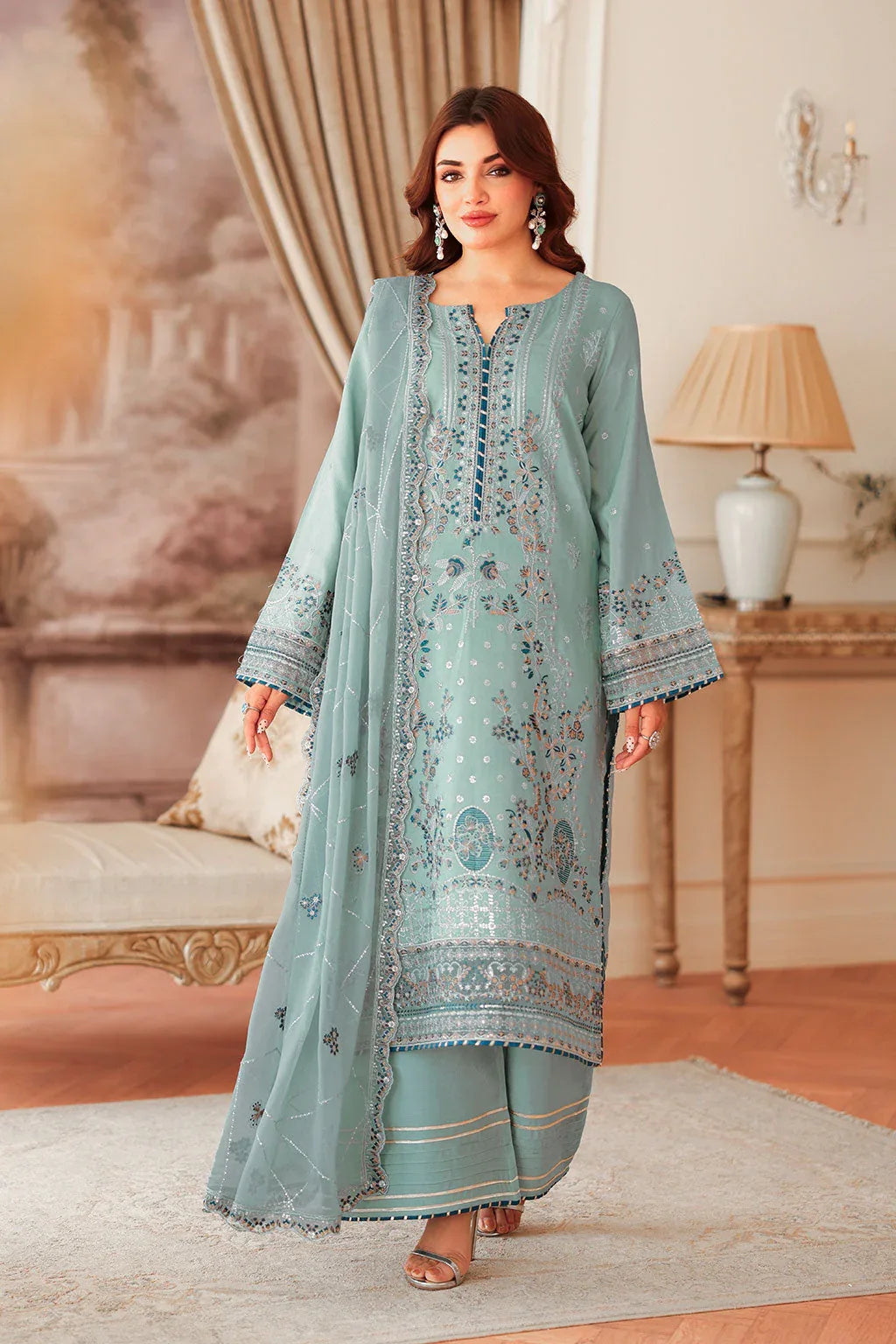 Ramsha | Aangan Luxury Raw silk | AA-204 - Rang-e-Khaas