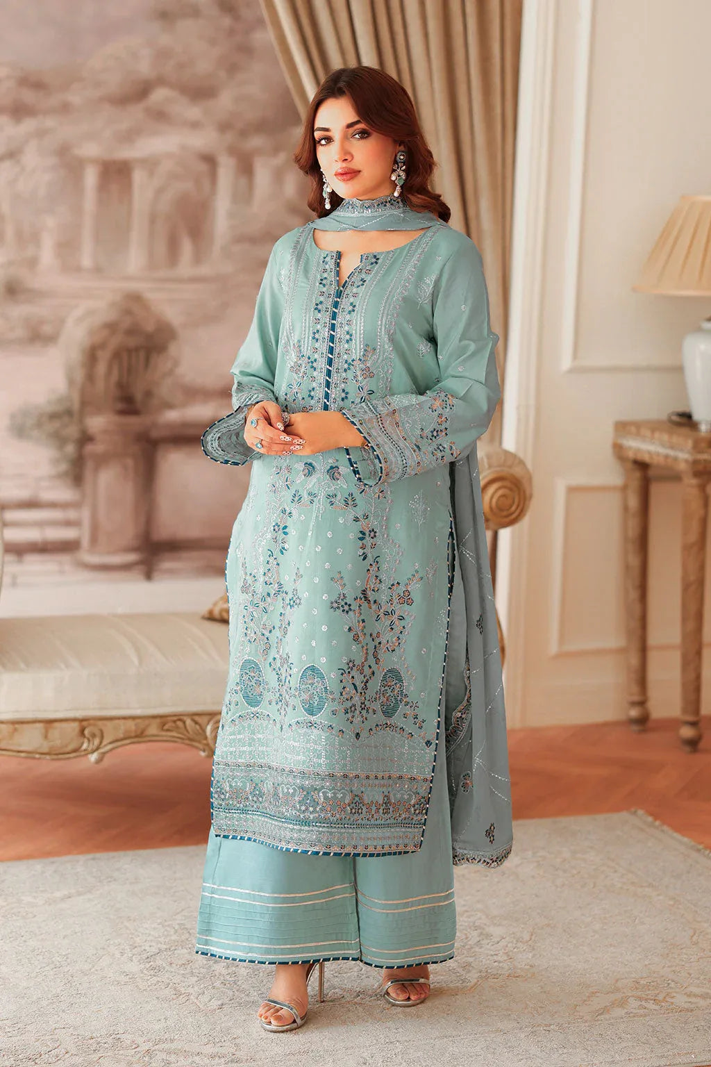 Ramsha | Aangan Luxury Raw silk | AA-204 - Rang-e-Khaas