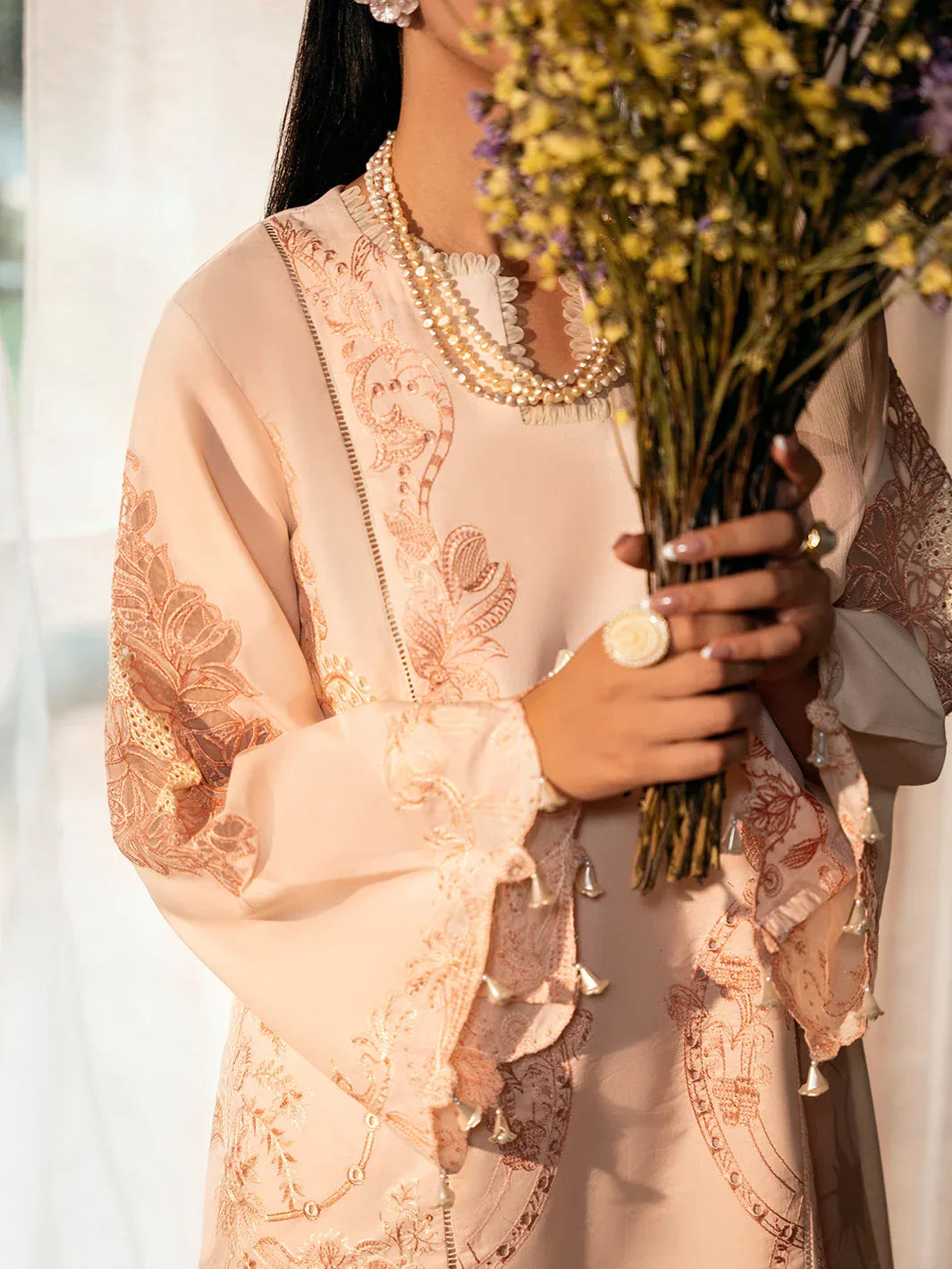 Izel | Dastak Luxury Lawn | AARZOO - Rang-e-Khaas