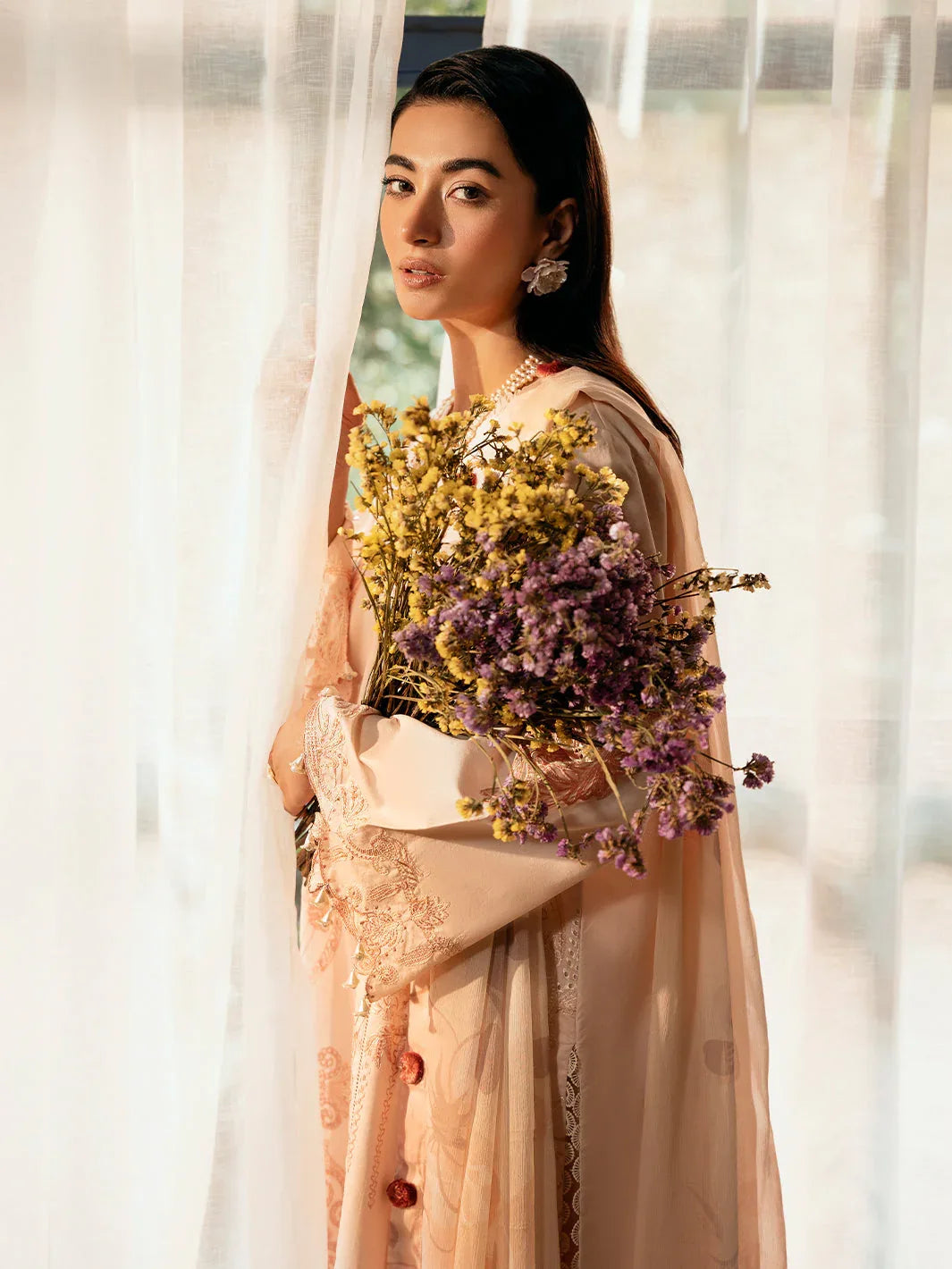 Izel | Dastak Luxury Lawn | AARZOO - Rang-e-Khaas