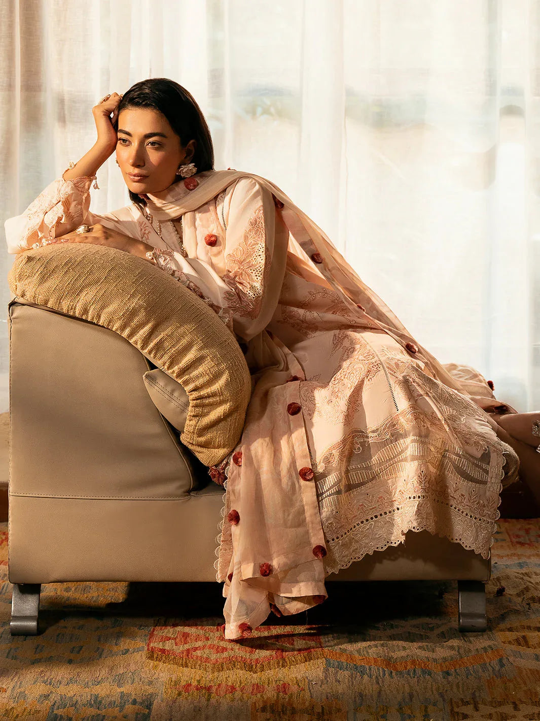 Izel | Dastak Luxury Lawn | AARZOO - Rang-e-Khaas