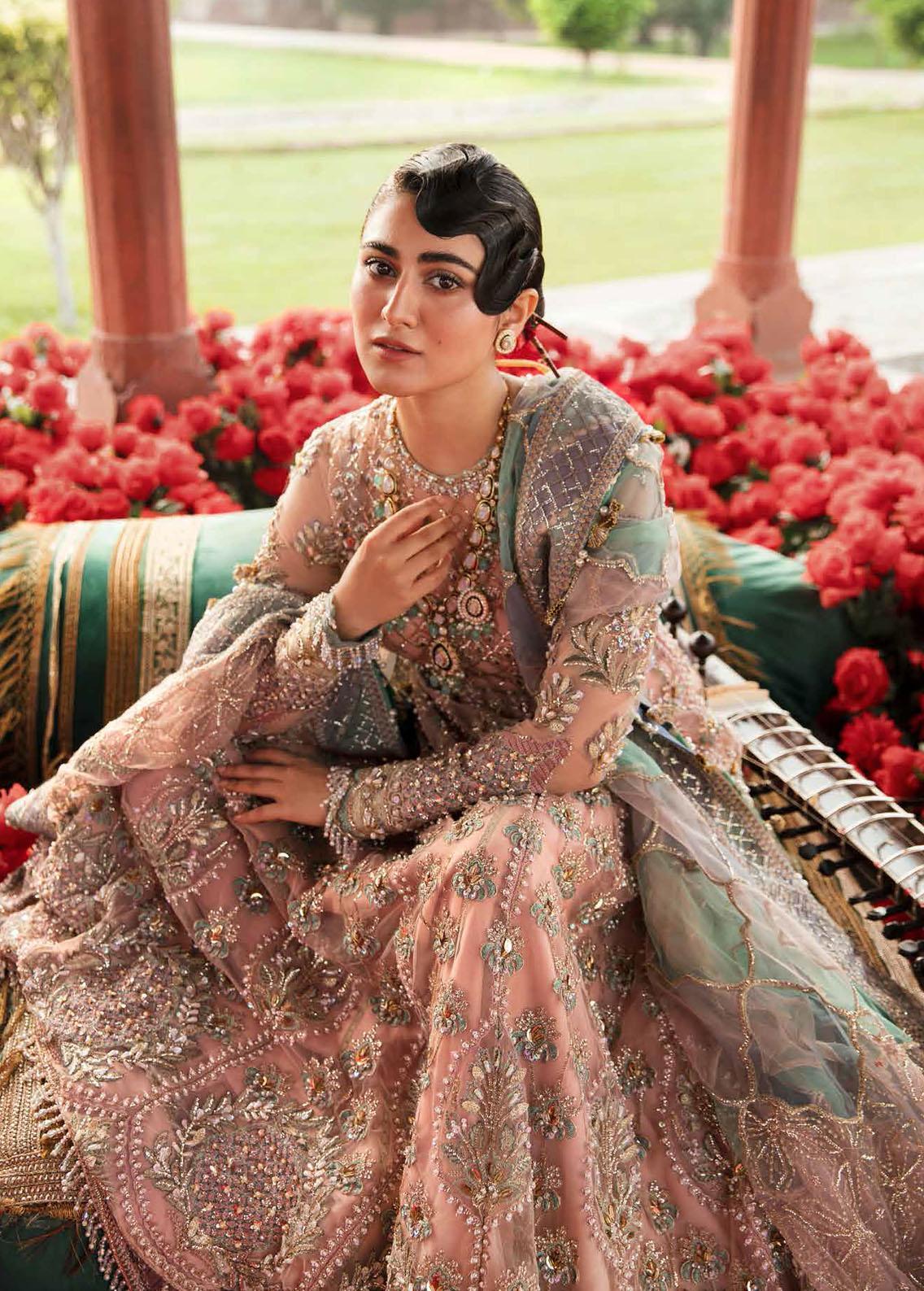 Afrozeh Embroidered Suits Unstitched 3 Piece AF22B 005 Mahtab - Bridal