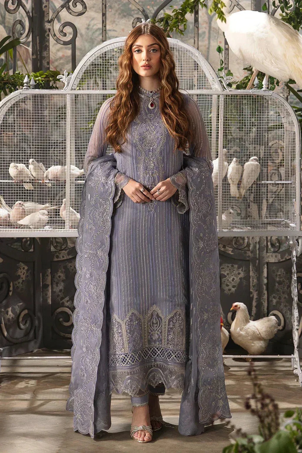 Afrozeh | La Fuchsia 24 | Elyssa - Rang-e-Khaas
