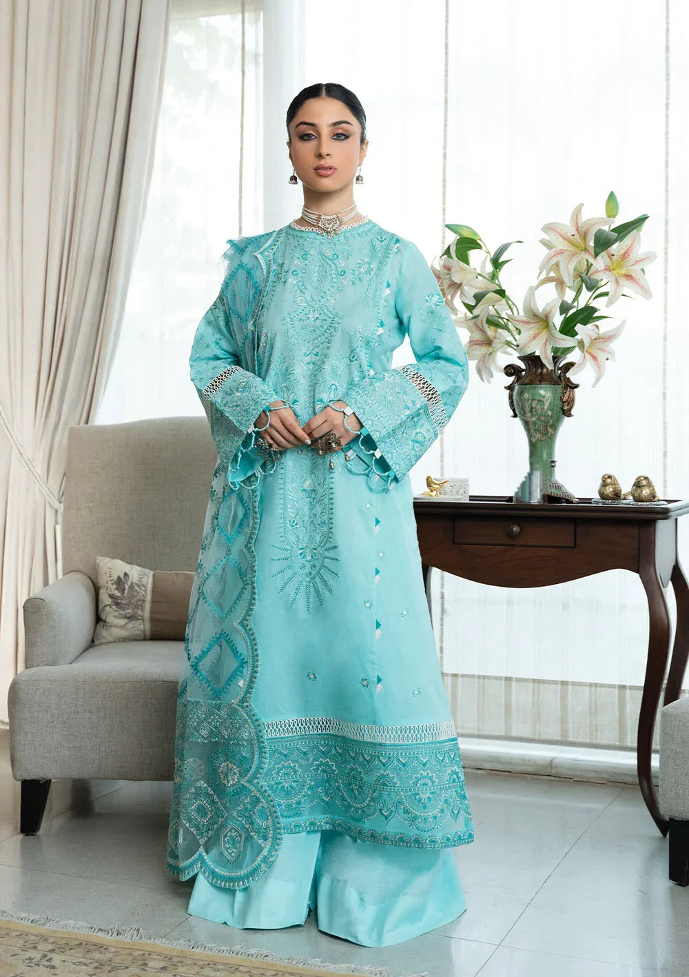 Aik Atelier | Samah Lawn 24 | LOOK 05 - Rang-e-Khaas