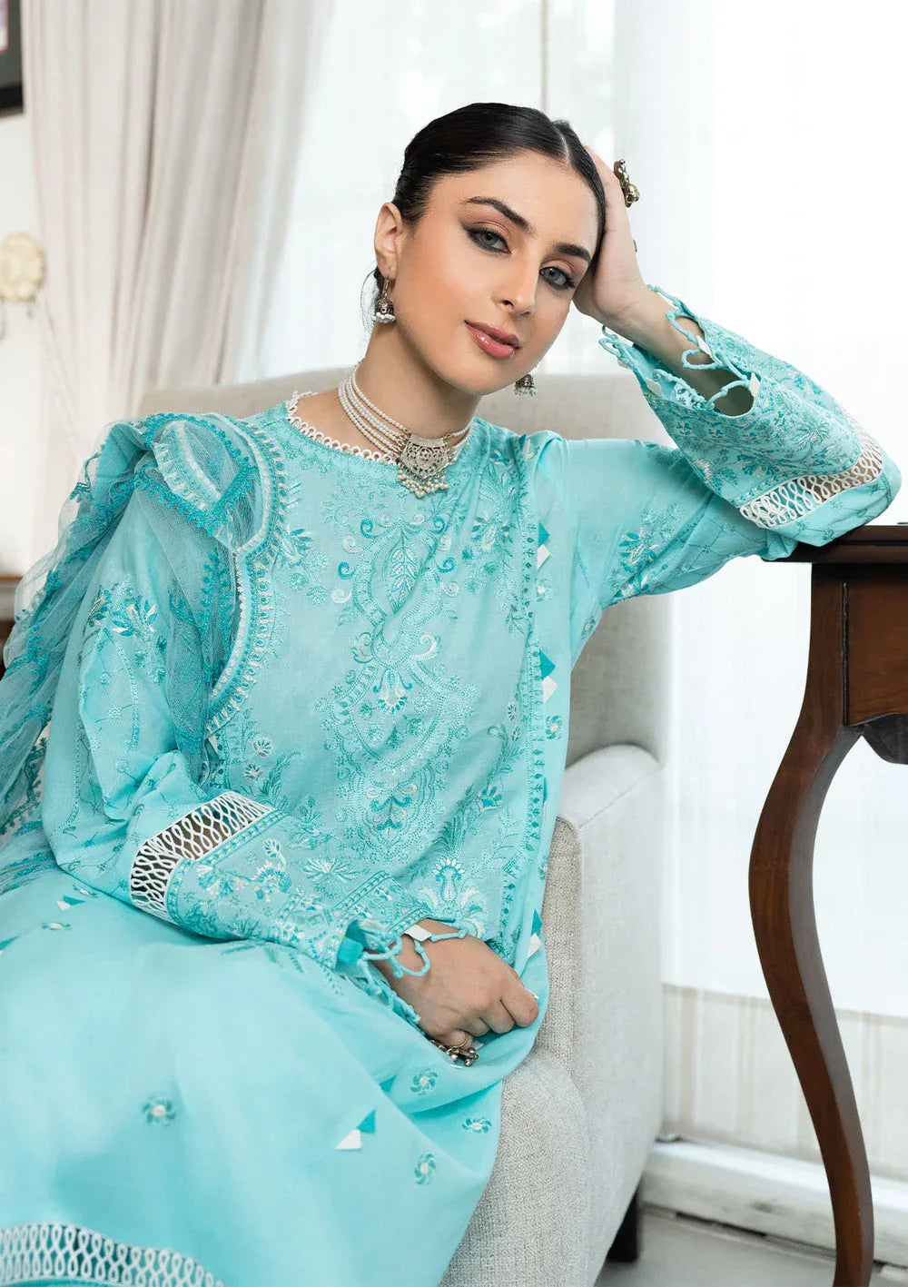 Aik Atelier | Samah Lawn 24 | LOOK 05 - Rang-e-Khaas