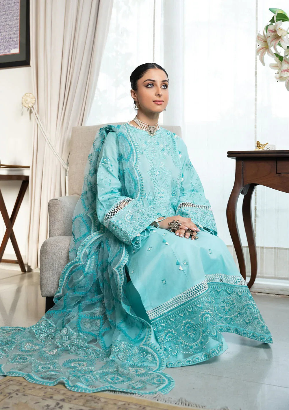 Aik Atelier | Samah Lawn 24 | LOOK 05 - Rang-e-Khaas