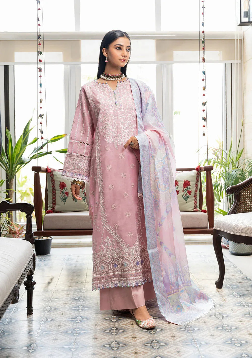 Aik Atelier | Samah Lawn 24 | LOOK 06 - Rang-e-Khaas