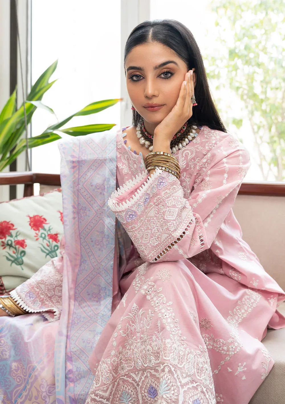 Aik Atelier | Samah Lawn 24 | LOOK 06 - Rang-e-Khaas