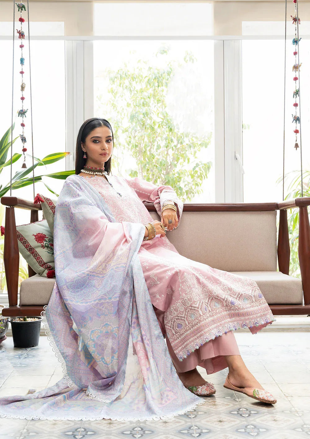 Aik Atelier | Samah Lawn 24 | LOOK 06 - Rang-e-Khaas