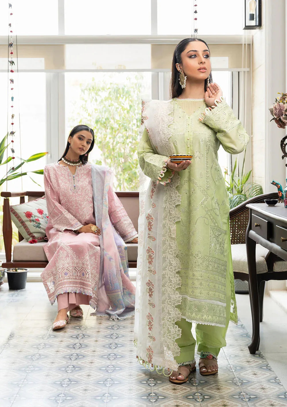 Aik Atelier | Samah Lawn 24 | LOOK 07 - Rang-e-Khaas