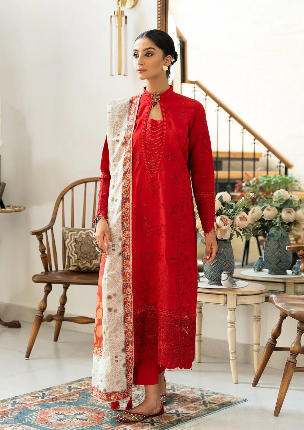 Aik Atelier | Samah Lawn 24 | LOOK 08 - Rang-e-Khaas
