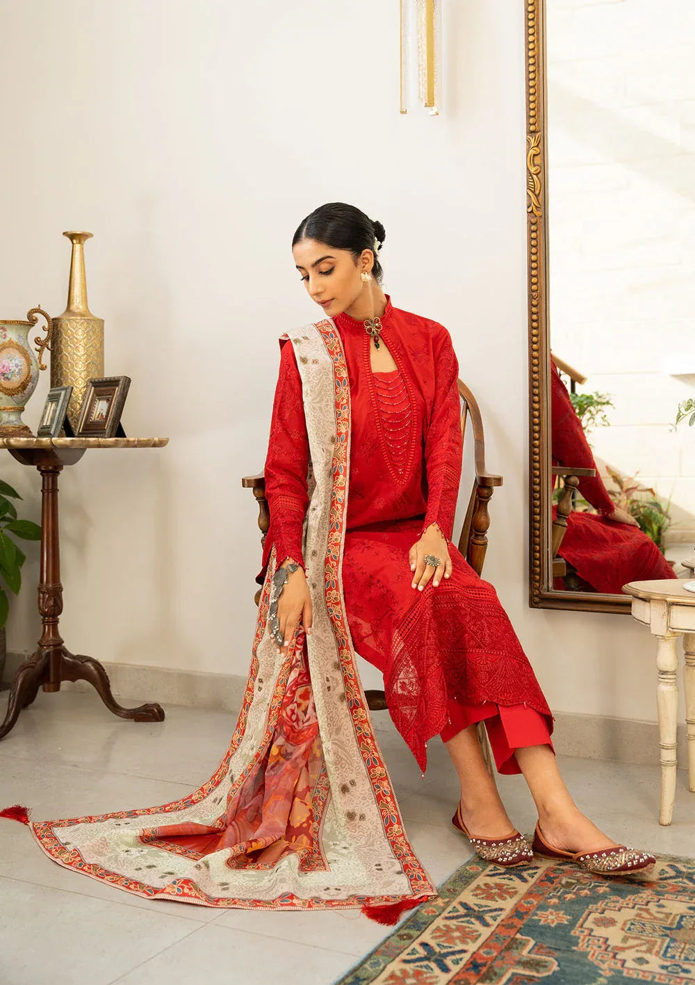 Aik Atelier | Samah Lawn 24 | LOOK 08 - Rang-e-Khaas