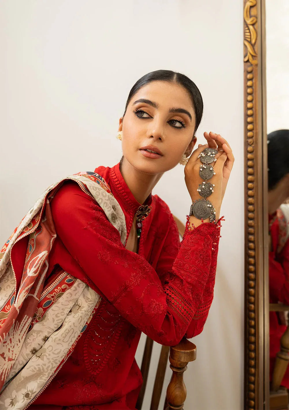 Aik Atelier | Samah Lawn 24 | LOOK 08 - Rang-e-Khaas