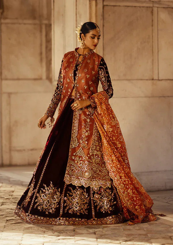 Aik Atelier | Dastoor Velvet 24 | DASTOOR - LOOK 06 - Rang-e-Khaas