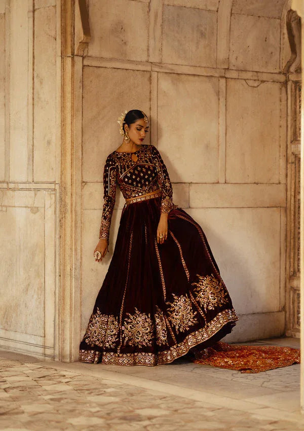Aik Atelier | Dastoor Velvet 24 | DASTOOR - LOOK 06 - Rang-e-Khaas