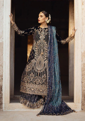 Aik Atelier | Dastoor Velvet 24 | DASTOOR - LOOK 07 - Rang-e-Khaas
