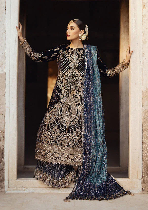 Aik Atelier | Dastoor Velvet 24 | DASTOOR - LOOK 07 - Rang-e-Khaas
