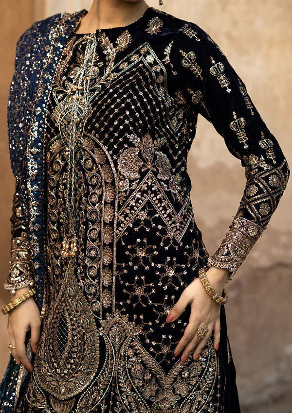 Aik Atelier | Dastoor Velvet 24 | DASTOOR - LOOK 07 - Rang-e-Khaas