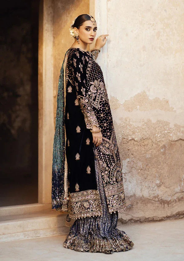 Aik Atelier | Dastoor Velvet 24 | DASTOOR - LOOK 07 - Rang-e-Khaas