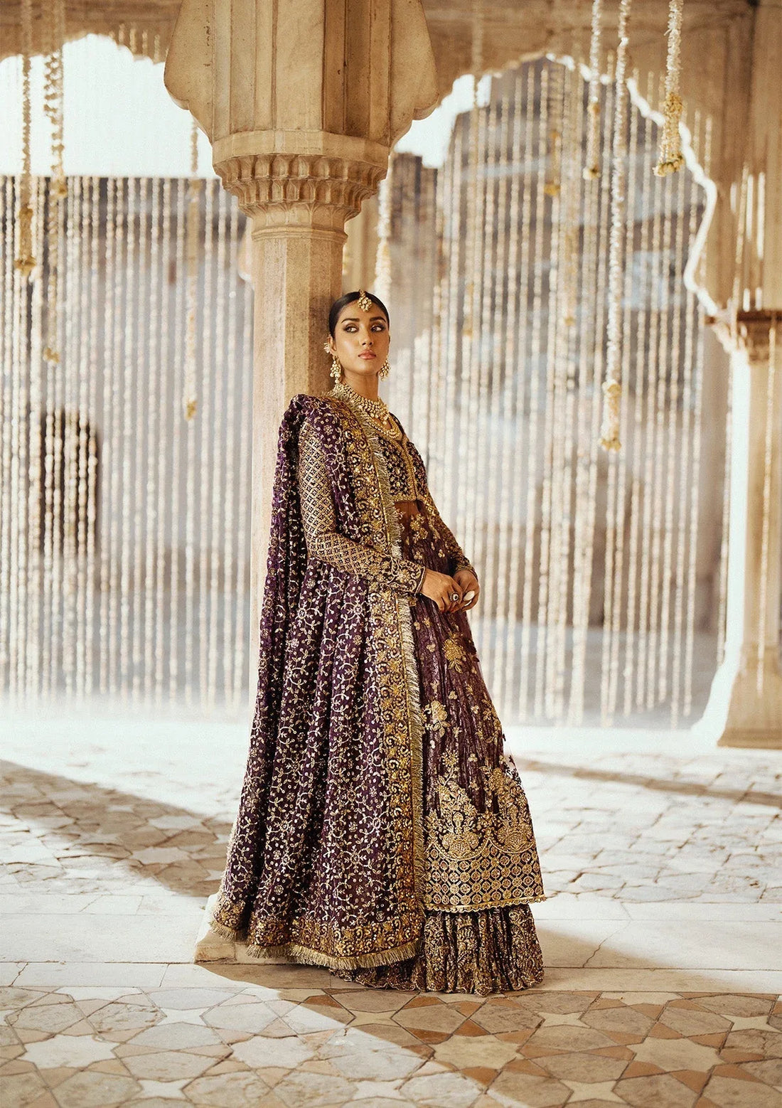 Aik Atelier | Dastoor Velvet 24 | DASTOOR - LOOK 10 - Rang-e-Khaas
