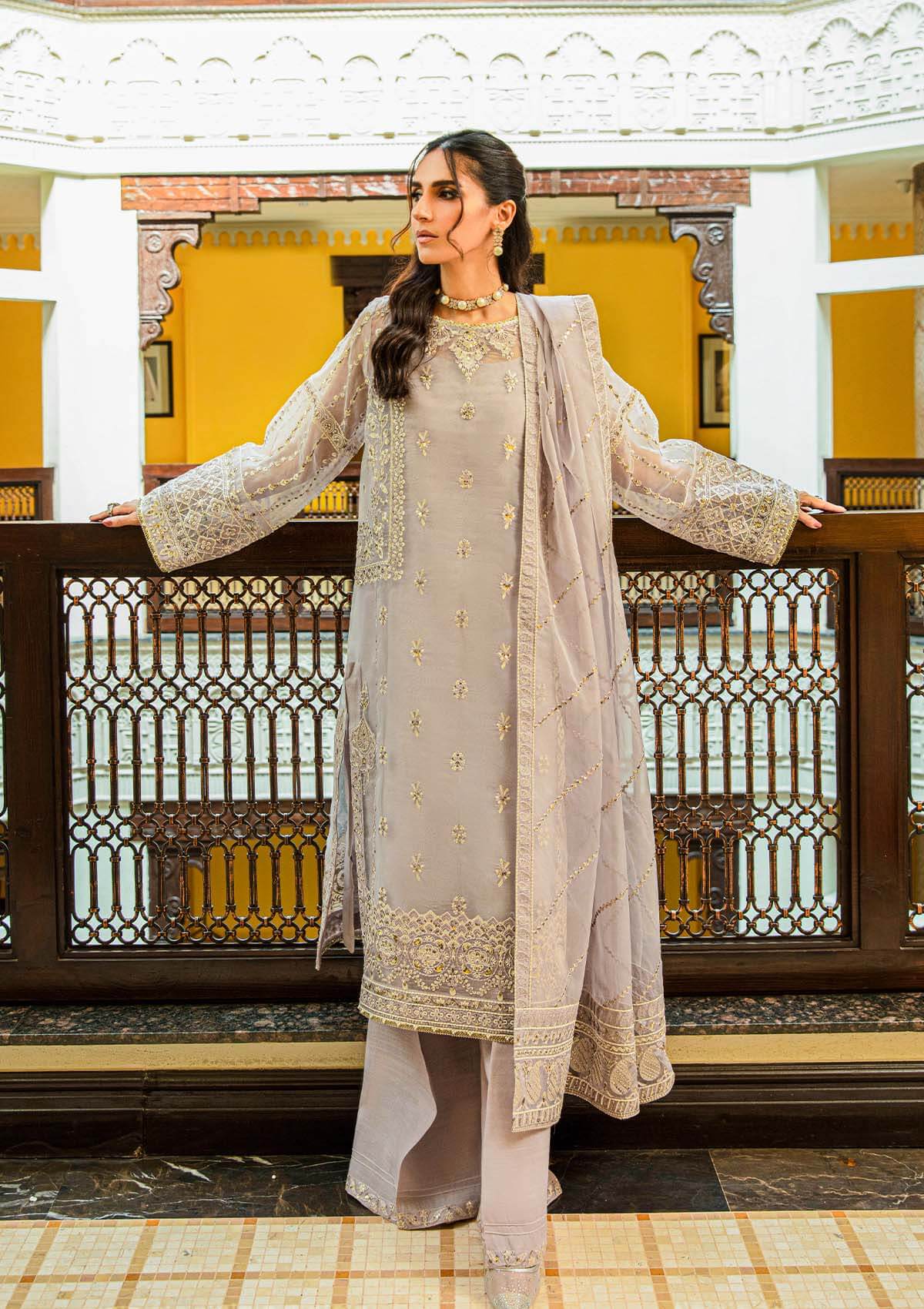 Aik Atelier | Formals Collection | GLOSSIER - LOOK 07 - Rang-e-Khaas