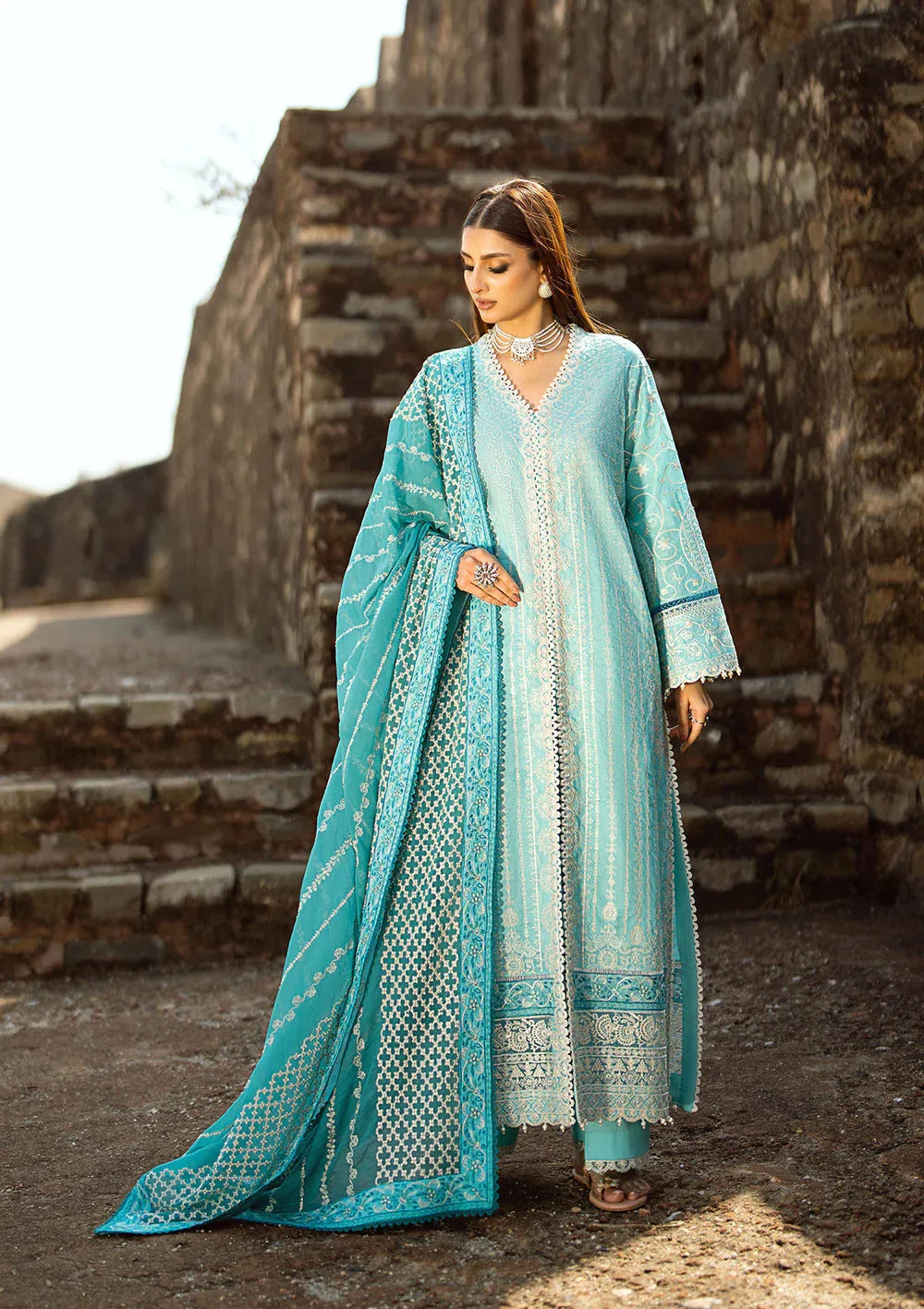 Aik Atelier | Pardes Lawn 24 | LOOK 03 - Rang-e-Khaas