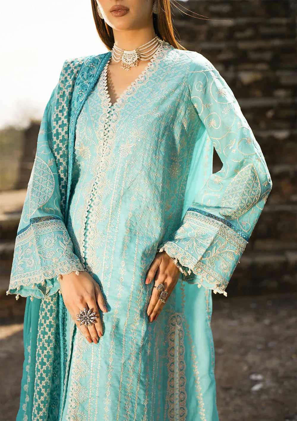 Aik Atelier | Pardes Lawn 24 | LOOK 03 - Rang-e-Khaas