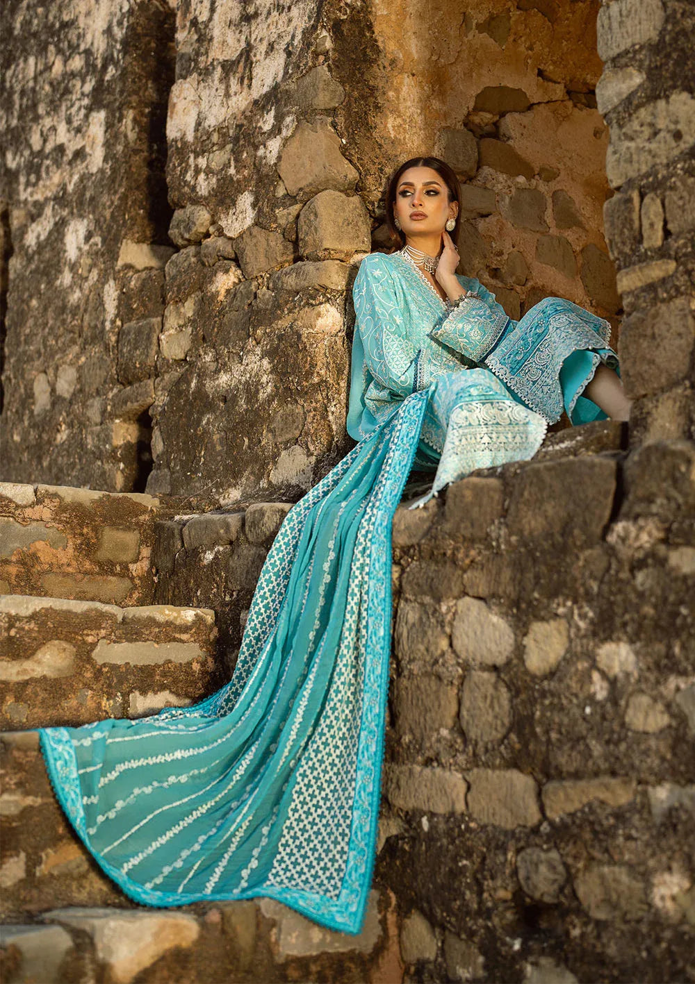 Aik Atelier | Pardes Lawn 24 | LOOK 03 - Rang-e-Khaas
