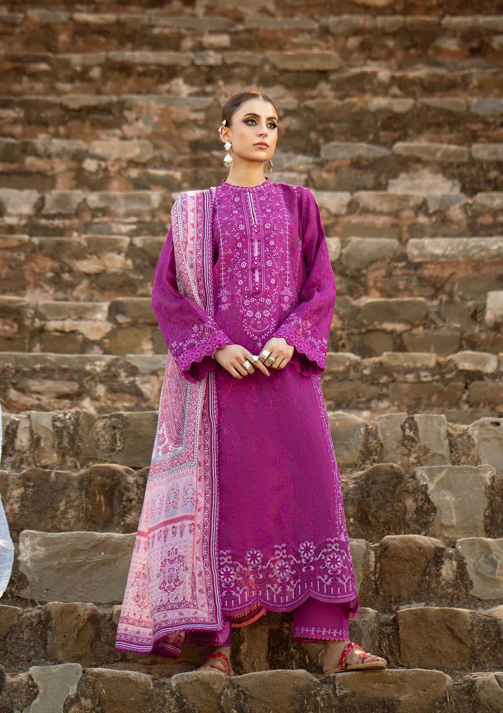 Aik Atelier | Pardes Lawn 24 | LOOK 04 - Rang-e-Khaas