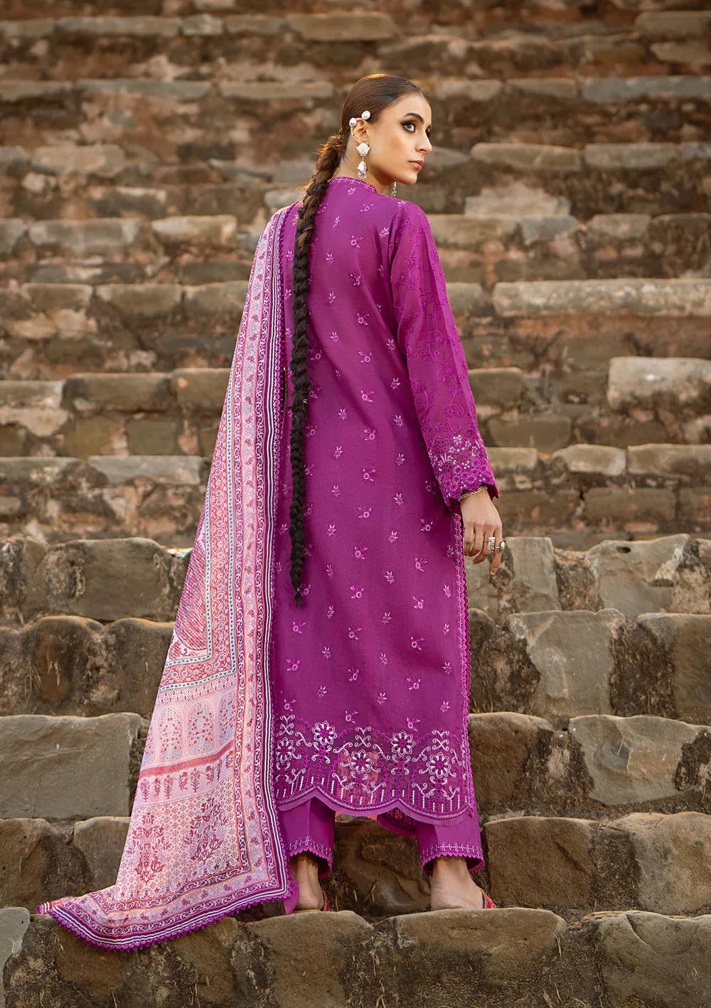 Aik Atelier | Pardes Lawn 24 | LOOK 04 - Rang-e-Khaas