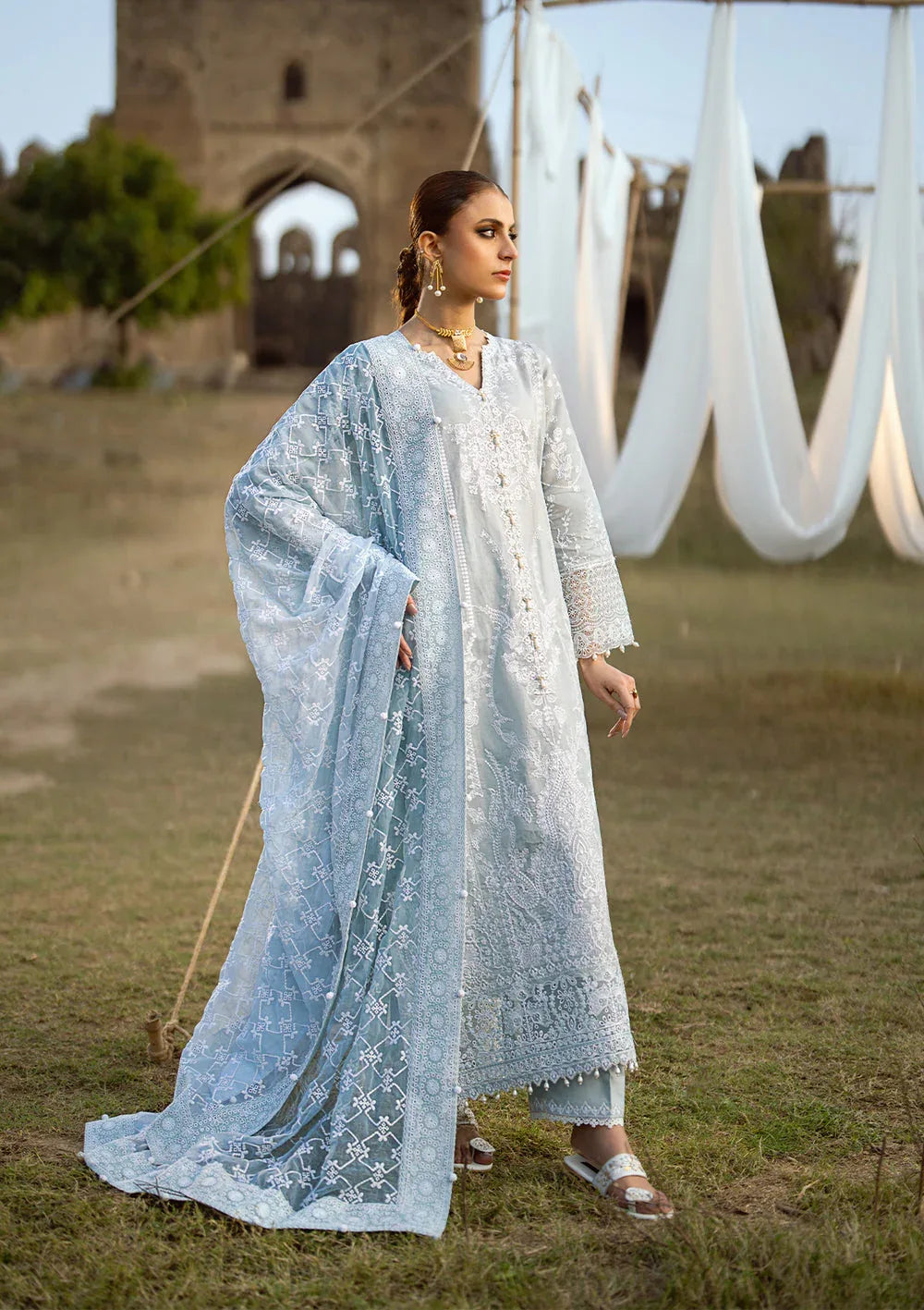 Aik Atelier | Pardes Lawn 24 | LOOK 05 - Rang-e-Khaas