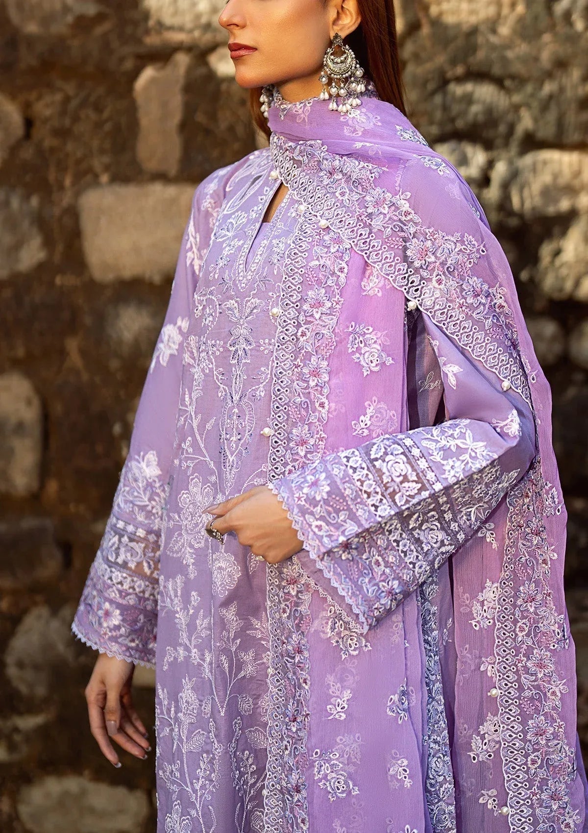 Aik Atelier | Pardes Lawn 24 | LOOK 07 - Rang-e-Khaas