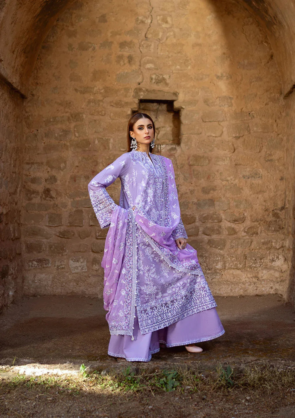 Aik Atelier | Pardes Lawn 24 | LOOK 07 - Rang-e-Khaas