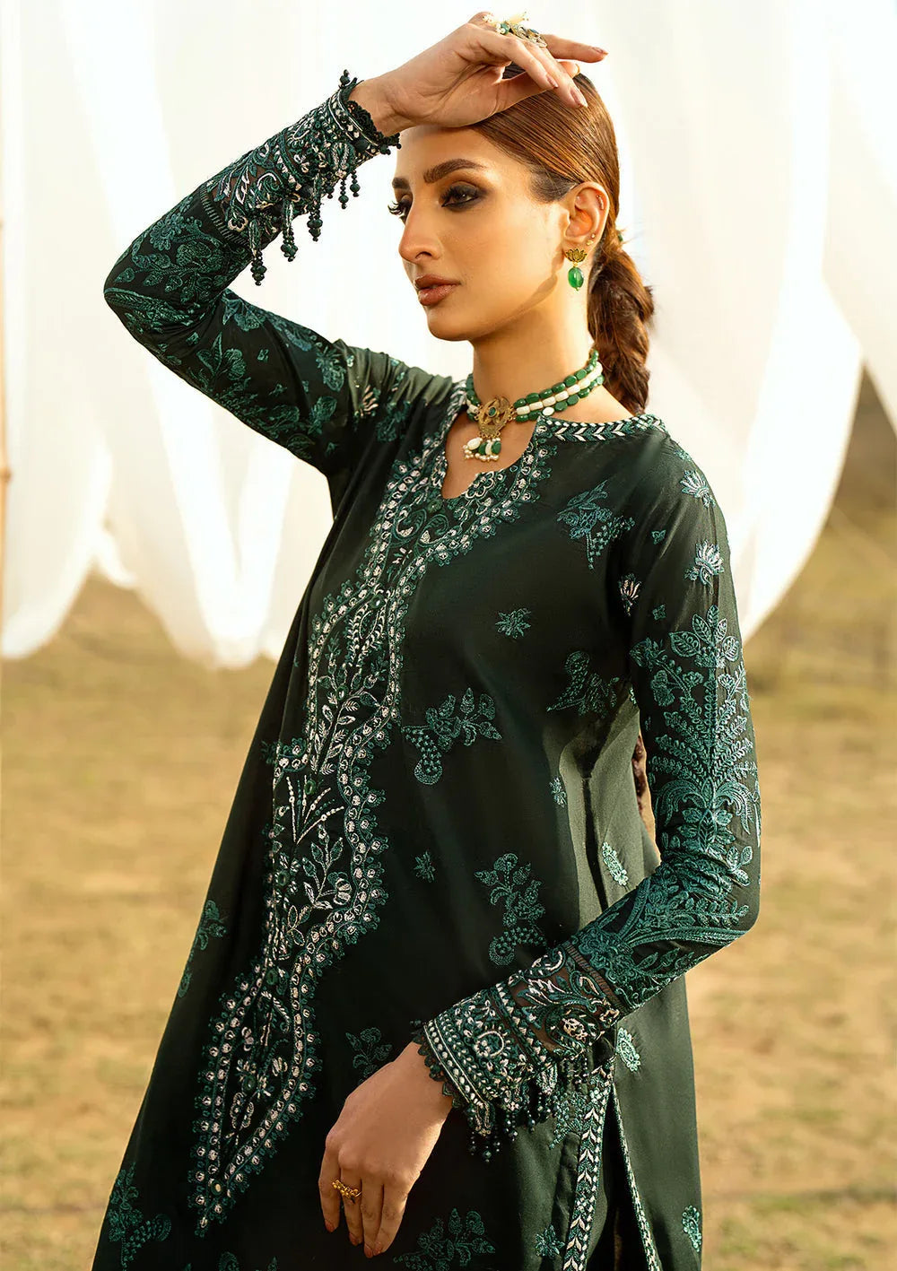 Aik Atelier | Pardes Lawn 24 | LOOK 10 - Rang-e-Khaas