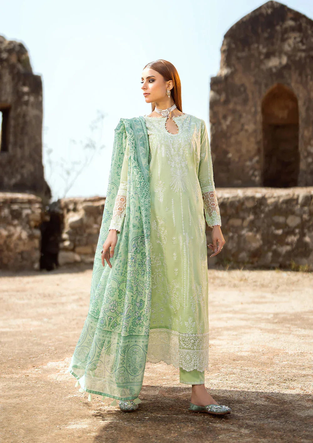 Aik Atelier | Pardes Lawn 24 | LOOK 02 - Rang-e-Khaas