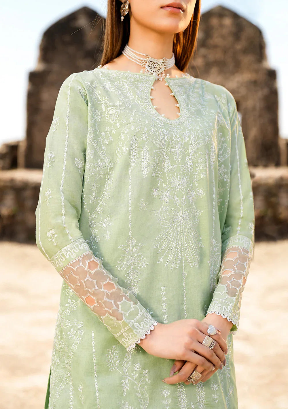 Aik Atelier | Pardes Lawn 24 | LOOK 02 - Rang-e-Khaas