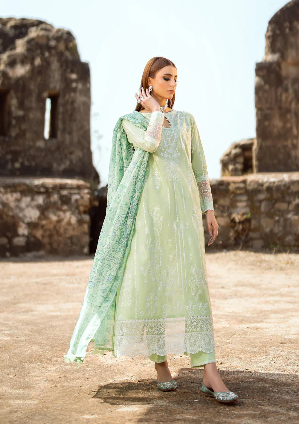 Aik Atelier | Pardes Lawn 24 | LOOK 02 - Rang-e-Khaas