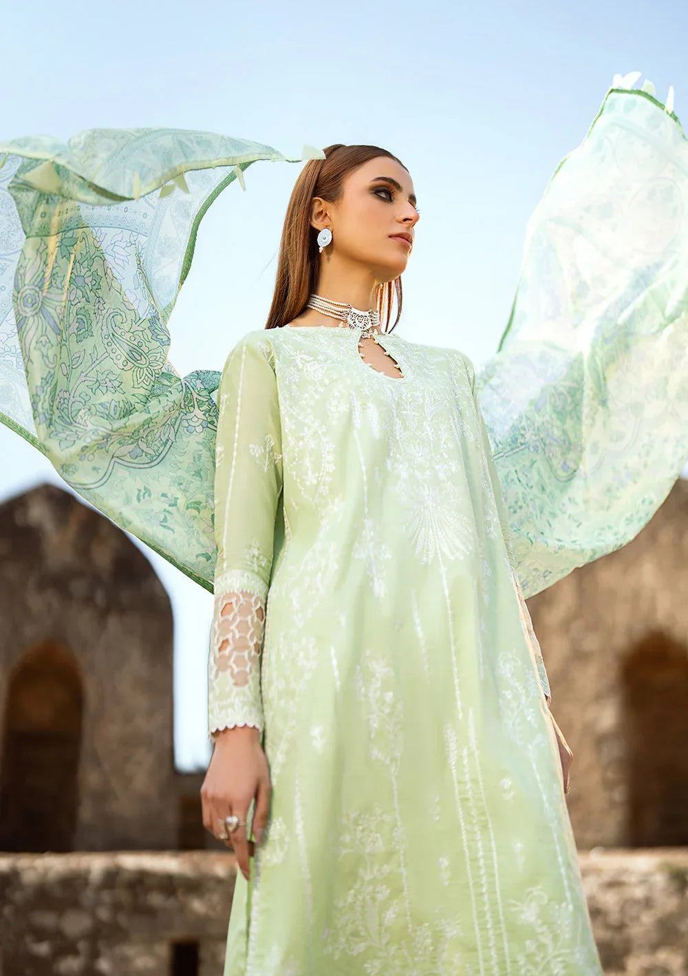 Aik Atelier | Pardes Lawn 24 | LOOK 02 - Rang-e-Khaas
