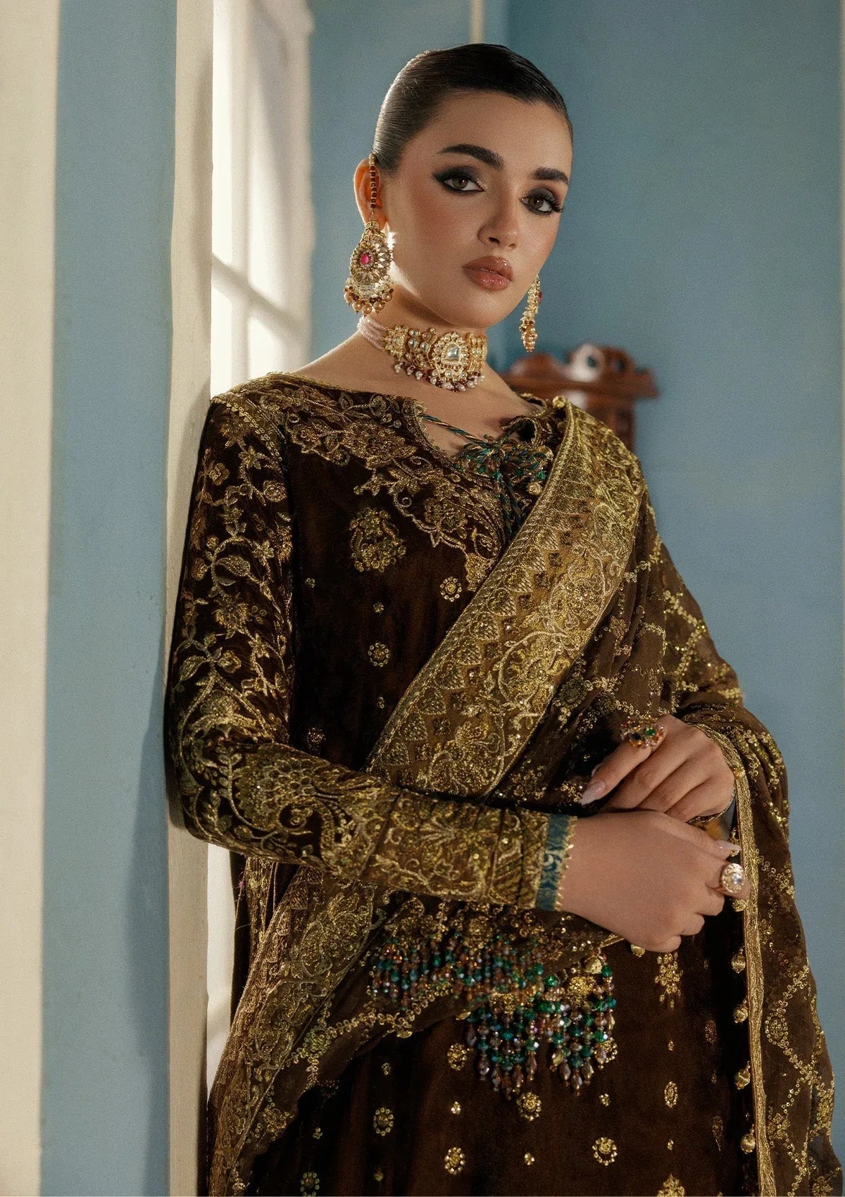 Aik Atelier | Udaipur Velvet 25 | LOOK 01 - Rang-e-Khaas