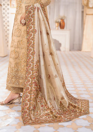 WEDDING FESTIVE ’24 VOL. 1 - GOLD TISSUE SHAWL - Rang-e-Khaas