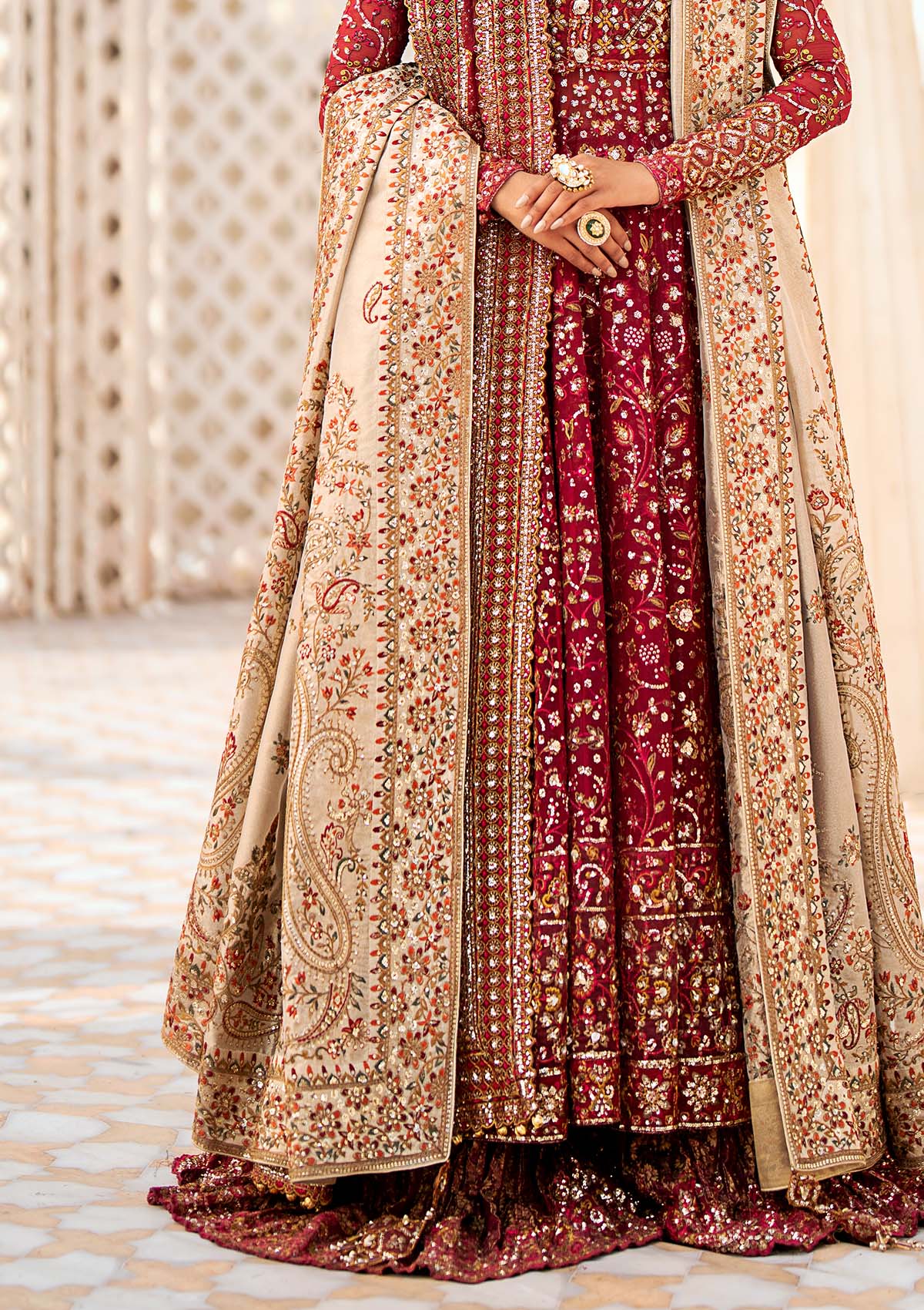 Aik Atelier | Wedding Festive 24 | Shawl - Rang-e-Khaas