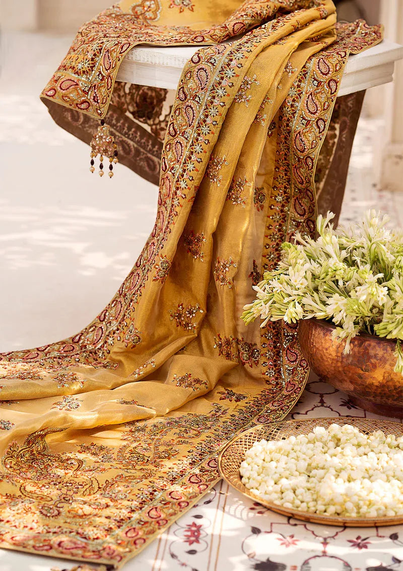 Aik Atelier | Wedding Festive 24 | INDIAN GOLD TISSUE SHAWL - Rang-e-Khaas