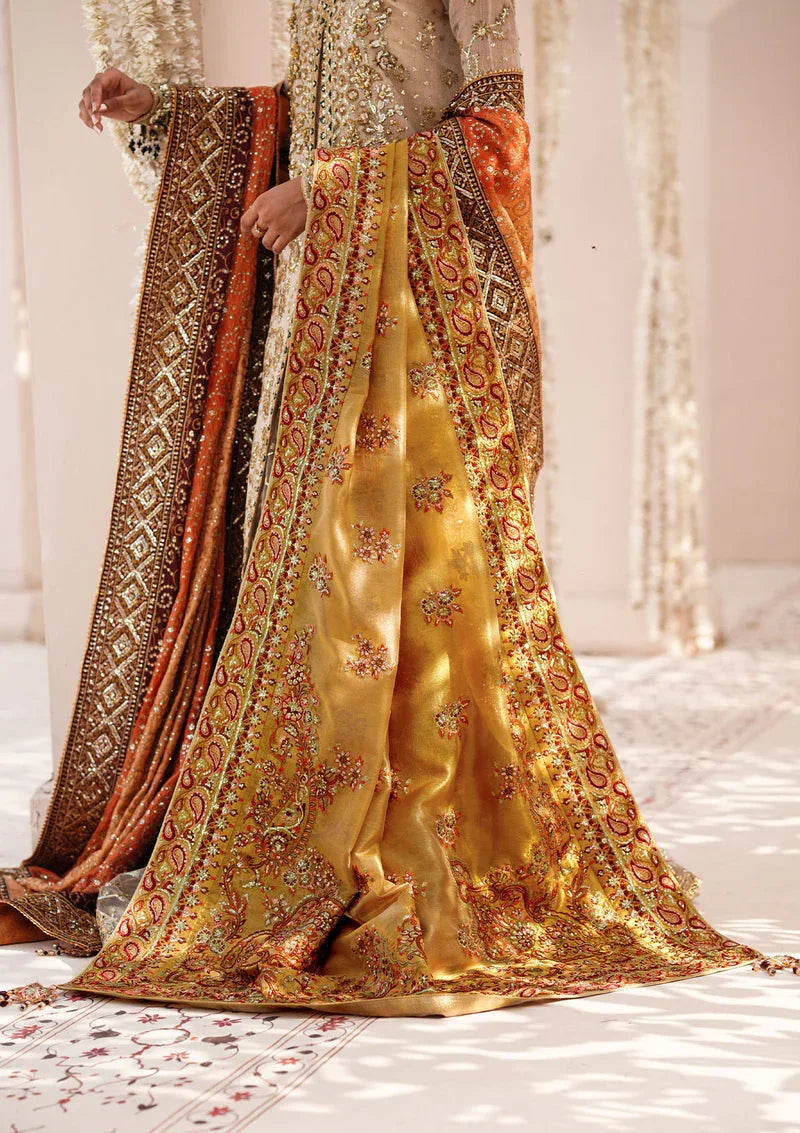 Aik Atelier | Wedding Festive 24 | INDIAN GOLD TISSUE SHAWL - Rang-e-Khaas
