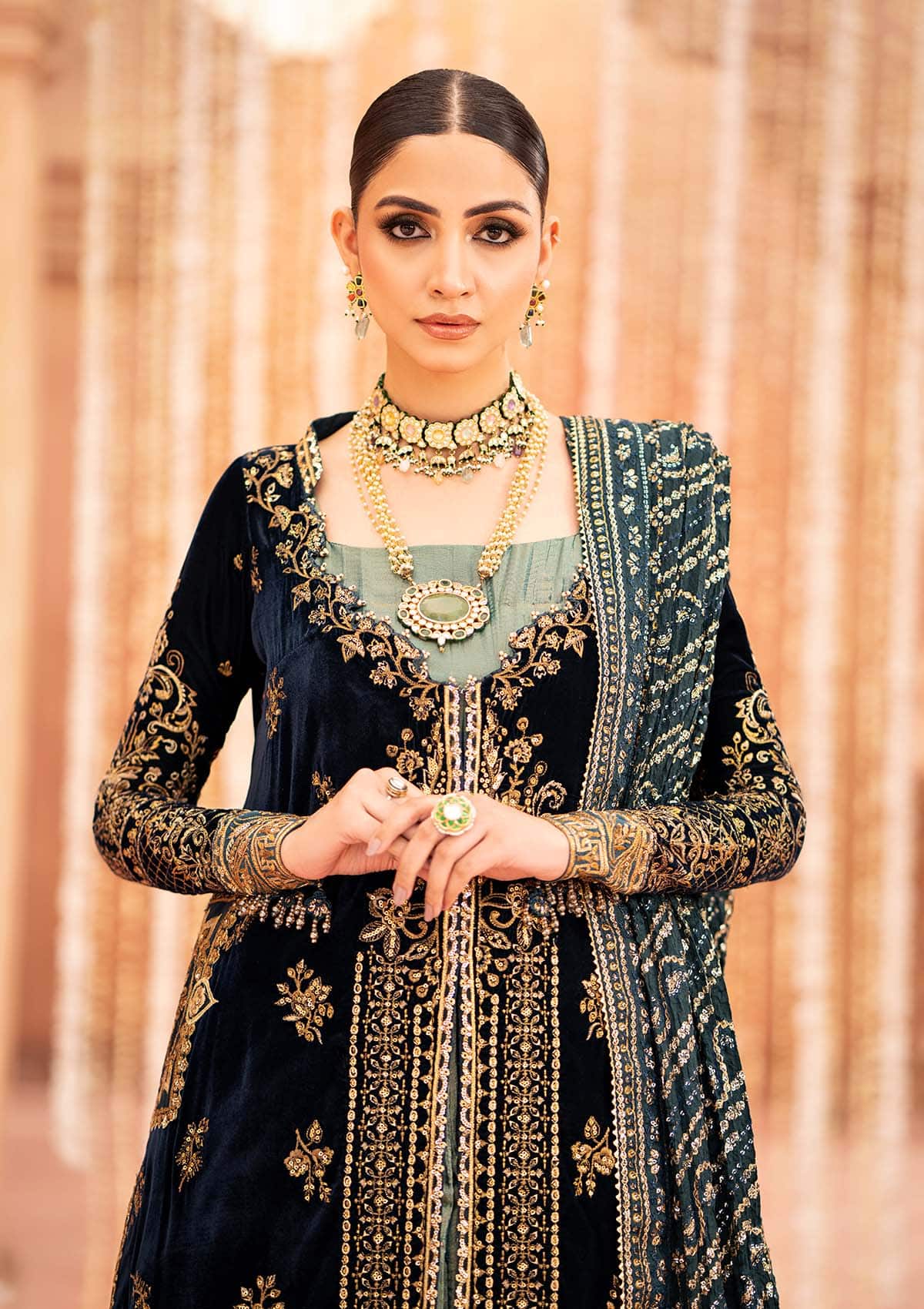 Aik Atelier | Zardozi Velvet 23 | 01 - Rang-e-Khaas