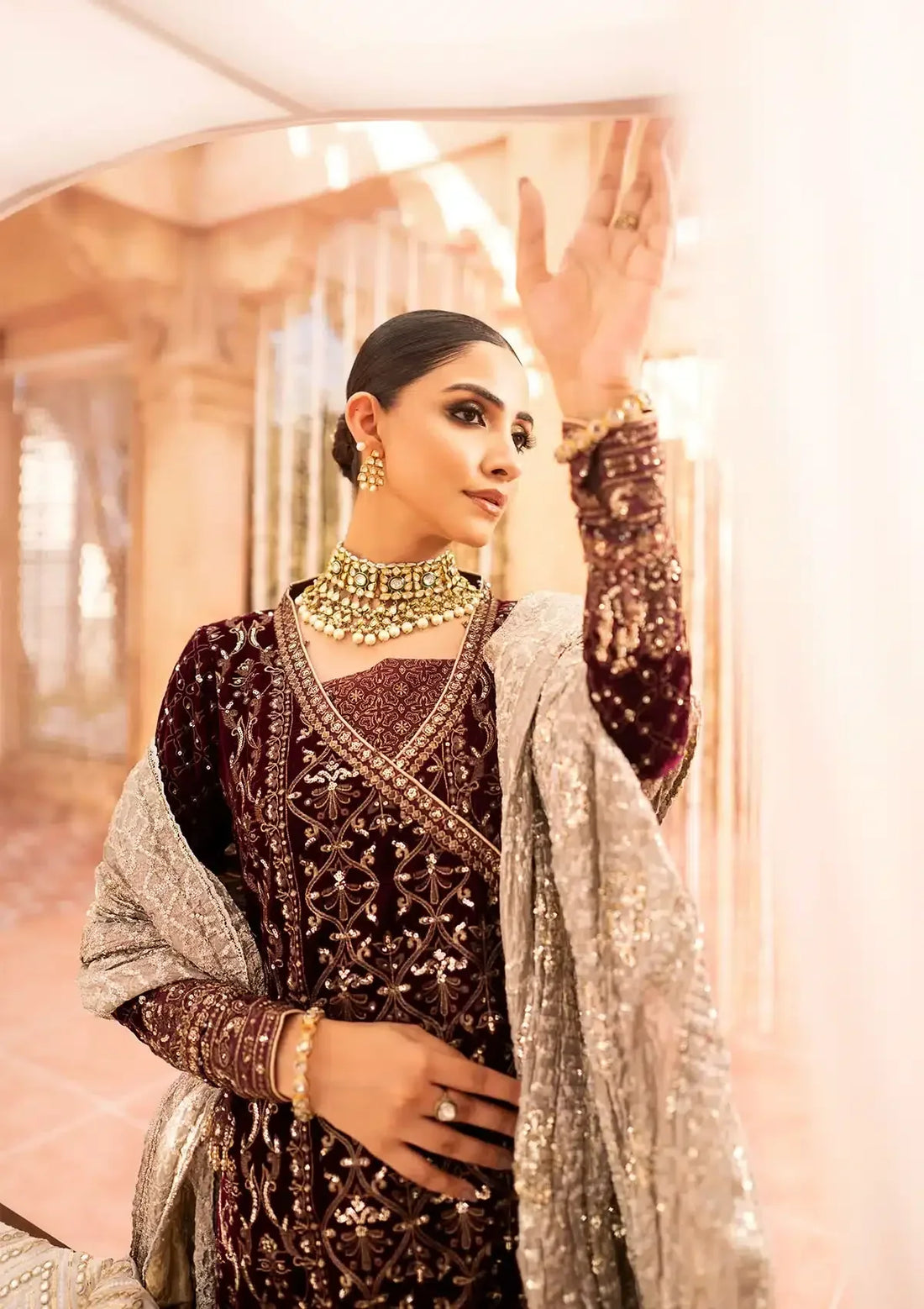 Aik Atelier | Zardozi Velvet 23 | 08 - Rang-e-Khaas